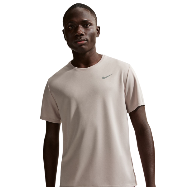 Nike Miler Dri-FIT UV Short-Sleeve Running Top Moon Particle - SportSA