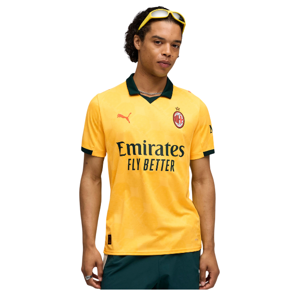 Puma AC Milan 25/26 Third Jersey Sunny Yellow/Dark Myrtle - SportSA