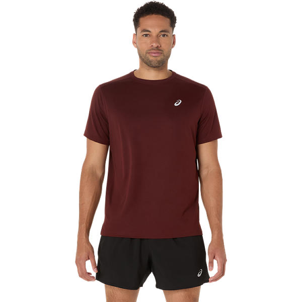 Asics Core SS Top Dark Red Planet - SportSA
