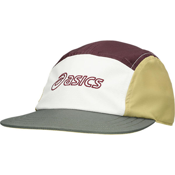 Asics 5 Panel Cap Mantle Green/Dark Currant - SportSA