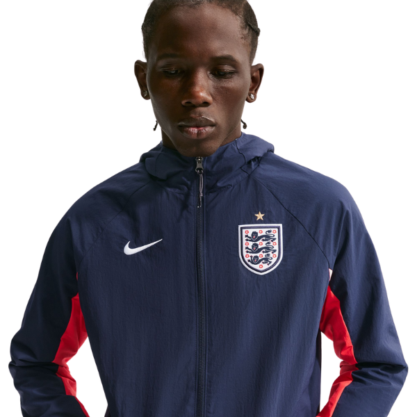 Nike England AWF Soccer Woven Jacket Obsidian