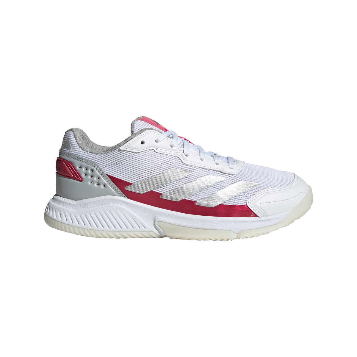 Adidas Courtquick Padel Cloud White / Silver Metallic / Lucid Pink