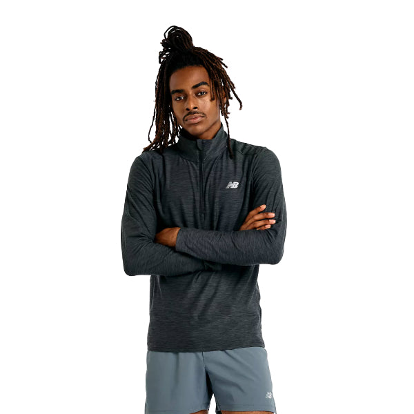New Balance Space Dye 1/4 Zip Black - SportSA