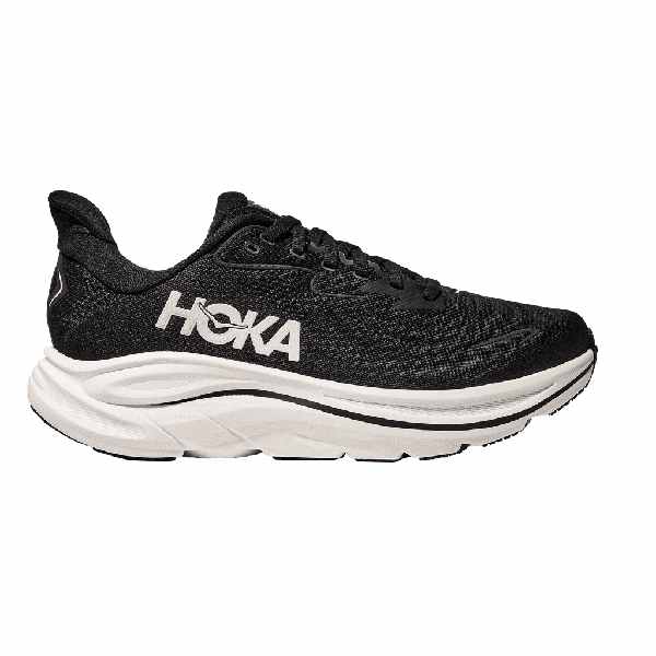 Hoka Clifton 10 Black/White Men Wide