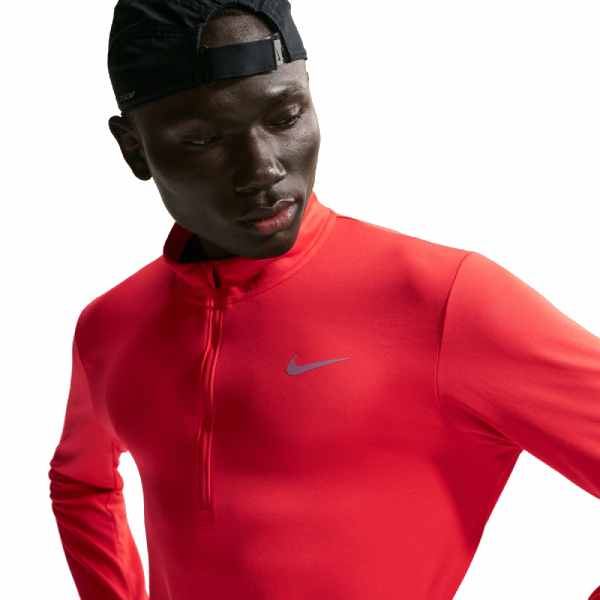 Nike Pacer Dri-FIT 1/2-Zip Running Top Light Crimson - SportSA