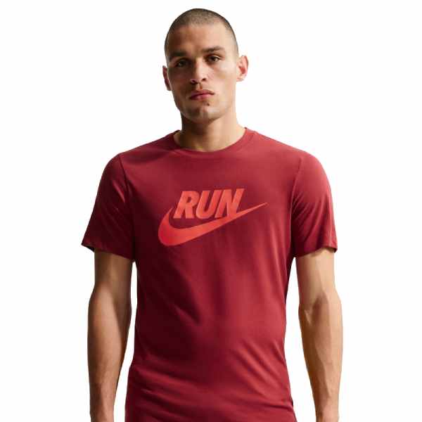 nike running t shirt red