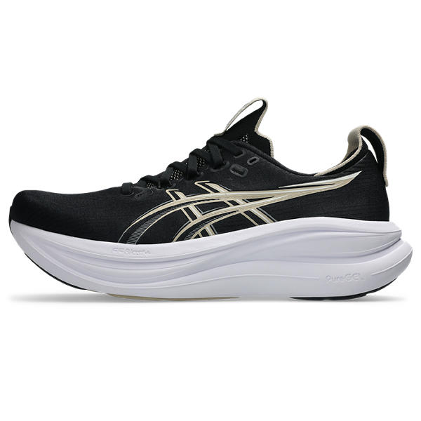 Asics Gel Nimbus 28  Black/Feather Grey Wide