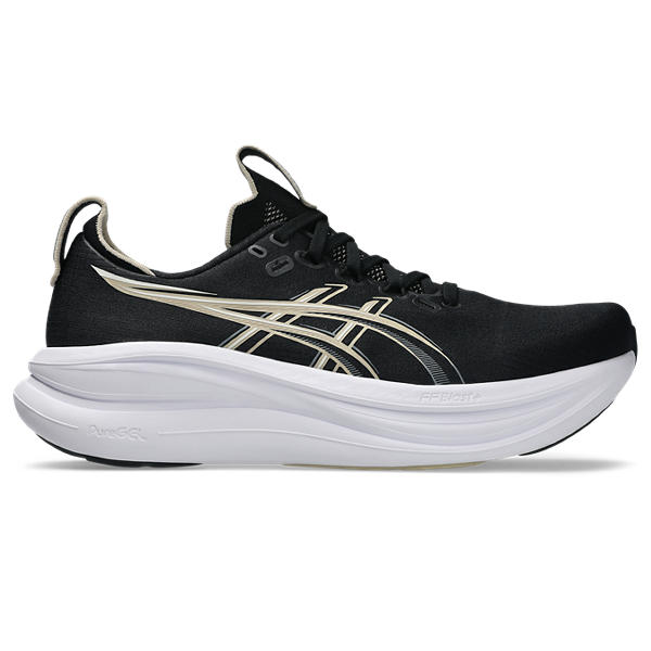 Asics Gel Nimbus 28  Black/Feather Grey Wide