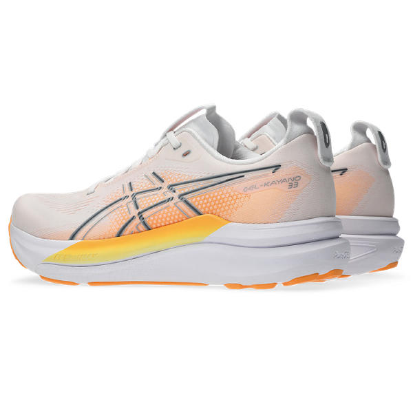 Asics Gel Kayano 33 White/Stadium Orange