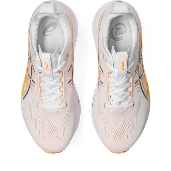 Asics Gel Kayano 33 White/Stadium Orange