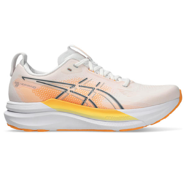 Asics Gel Kayano 33 White/Stadium Orange