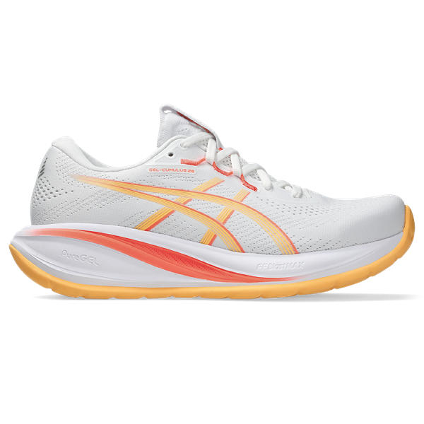 Asics Gel Cumulus 28 White/Orange Glow
