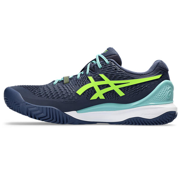 Asics Gel Resolution 9 Padel Thunder Blue/Electric Lime