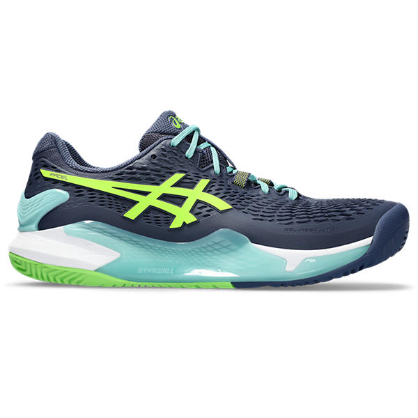 Asics Gel Resolution 9 Padel Thunder Blue/Electric Lime