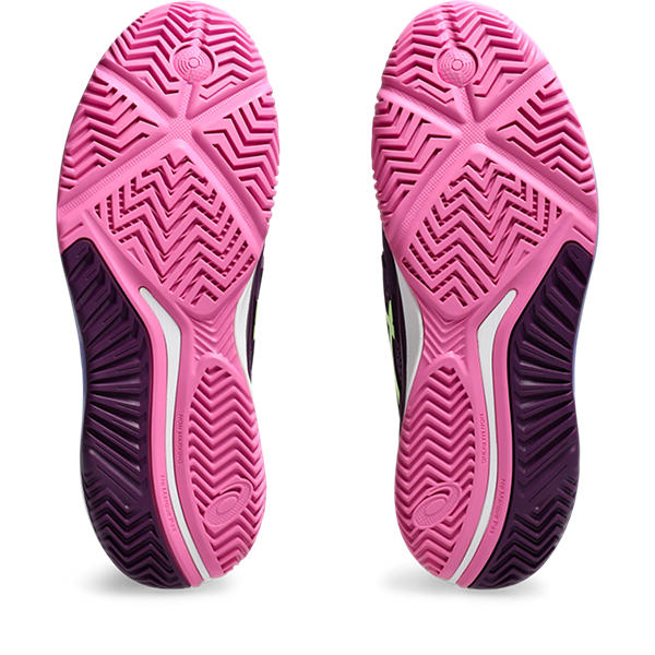 Asics Gel Resolution 9 Padel Deep Mauve/Lime Green