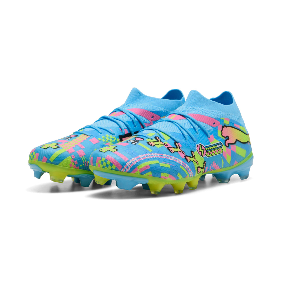 Puma Future 9 Match Advanced Level FG/AG White-Blue Glimmer