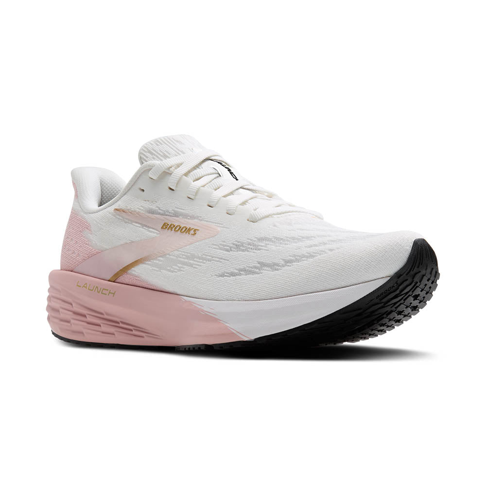 Brooks Launch 11 White/Gold/Pink