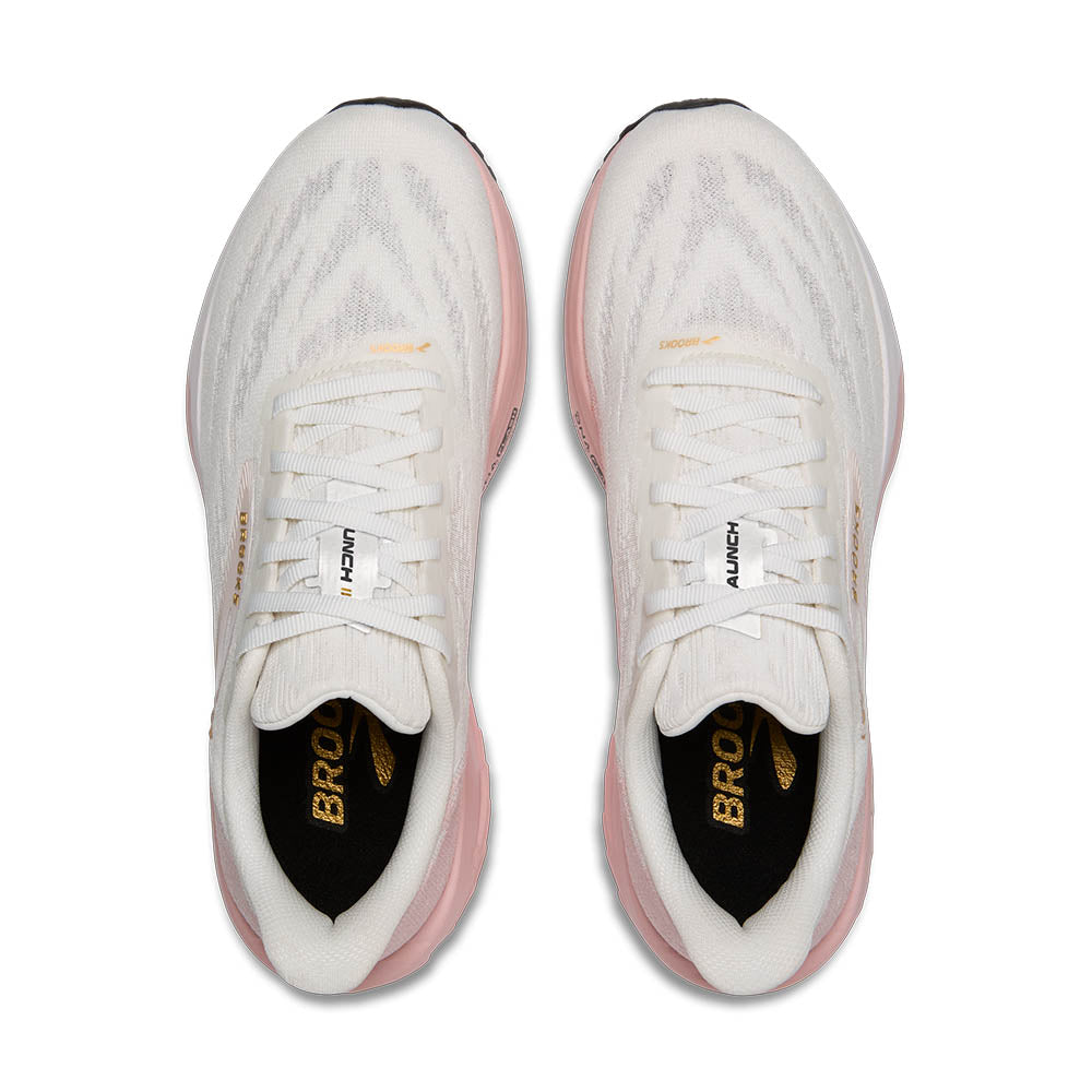 Brooks Launch 11 White/Gold/Pink
