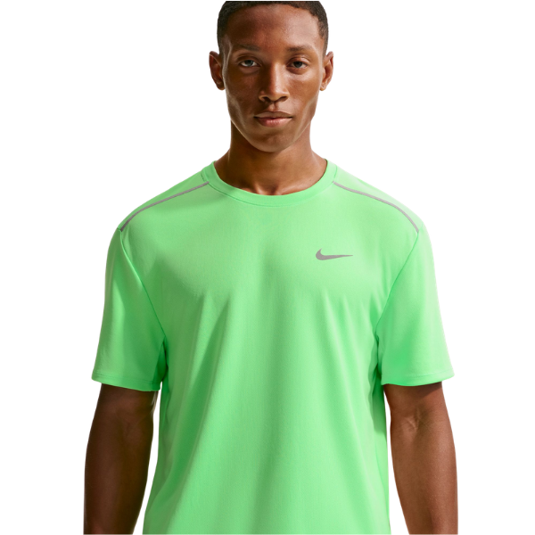 Nike Miler Dri-FIT UV Short-Sleeve Running Top Illusion Green/Cucumber Calm