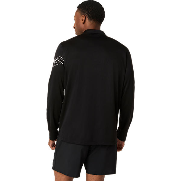 Asics Icon LS 1/2 Zip Performance Black/Cream