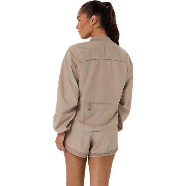 Asics Nagino Run Adjustable Jacket Greige