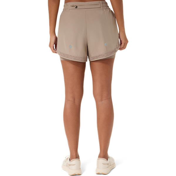 Asics Nagino Run 2-n-1 Short Greige