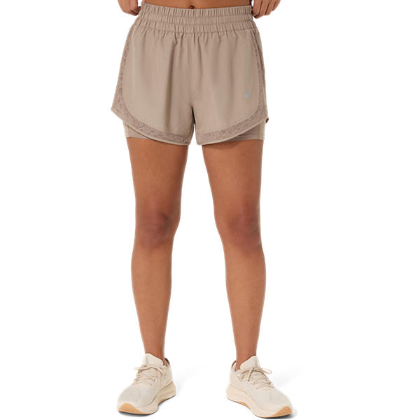 Asics Nagino Run 2-n-1 Short Greige