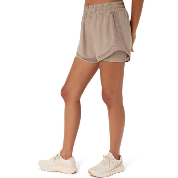 Asics Nagino Run 2-n-1 Short Greige