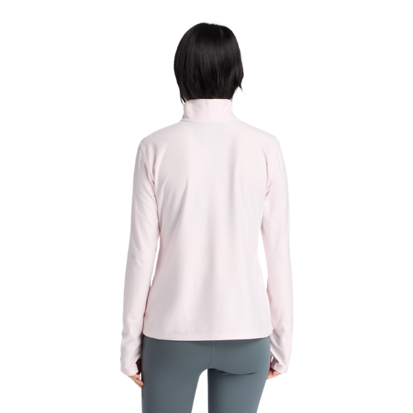 New Balance Sport Essentials Space Dye 1/4 Zip Pink Salt