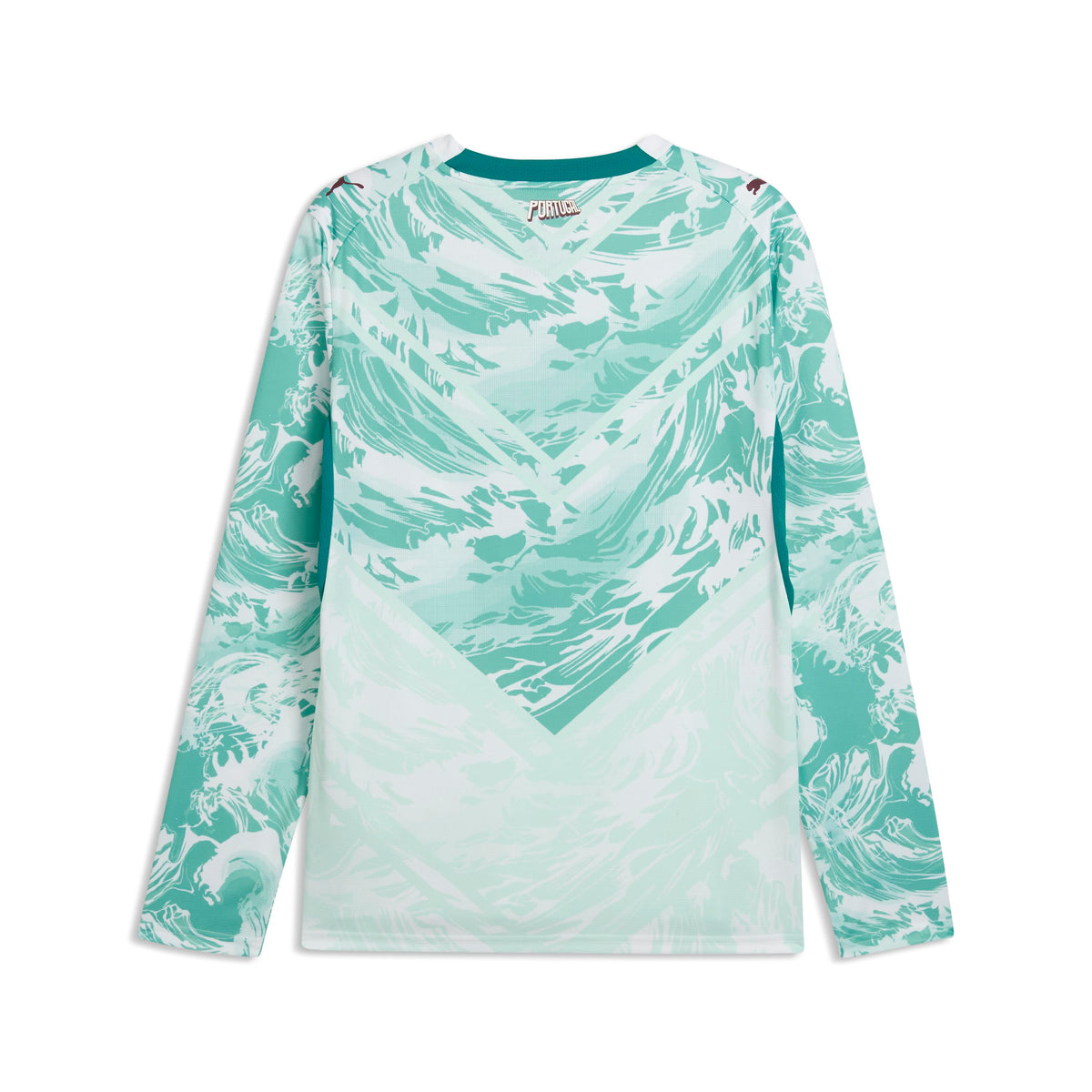 Puma Portugal Long Sleeve Away Jersey White-Green Lagoon