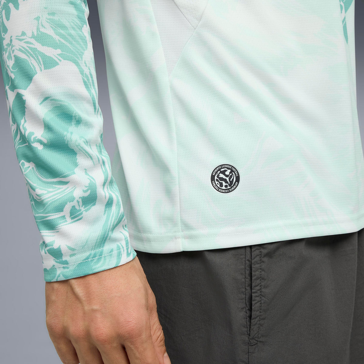 Puma Portugal Long Sleeve Away Jersey White-Green Lagoon