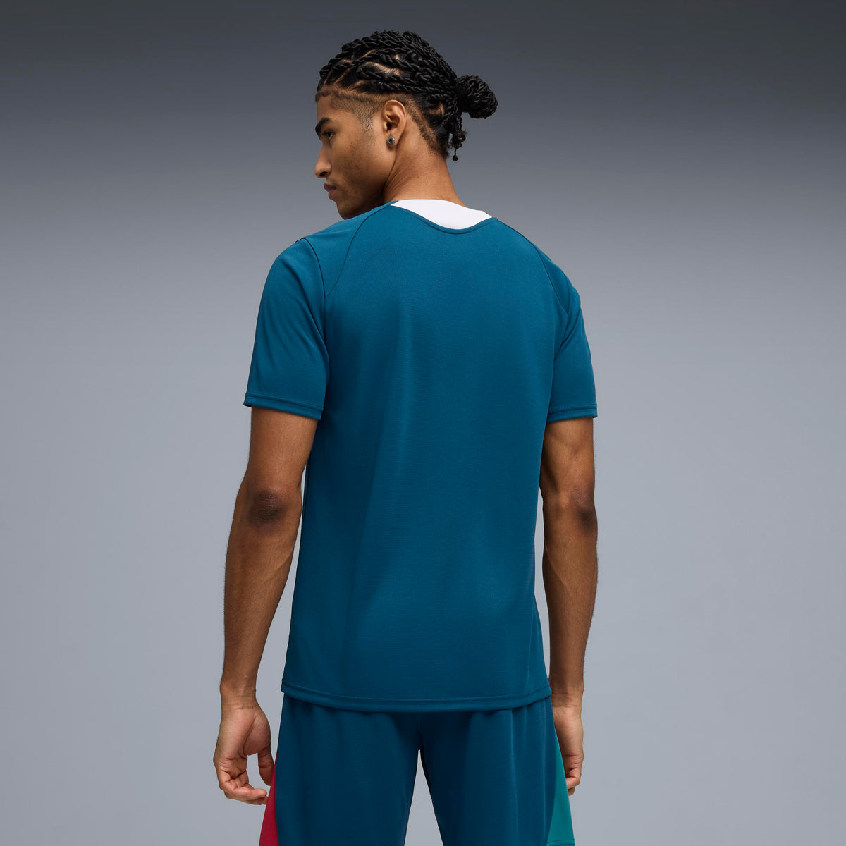 Puma Portugal Slim Training Jersey Ocean Tropic-Silver Mist