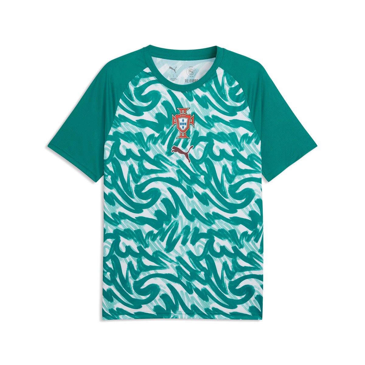 Puma Portugal 26 Warm Up Jersey Green Lagoon