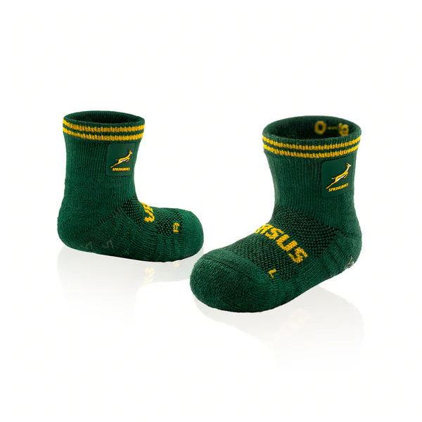 Versus Springboks Anti-Slip Baby Socks