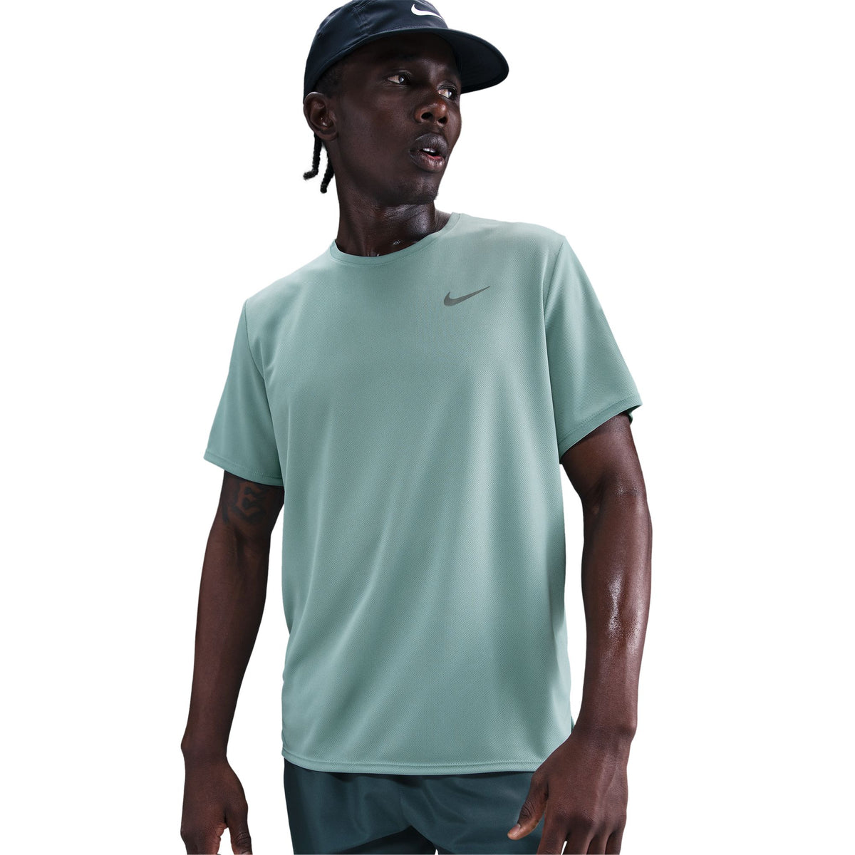 Nike Miler Dri-FIT UV Short-Sleeve Running Top Cannon