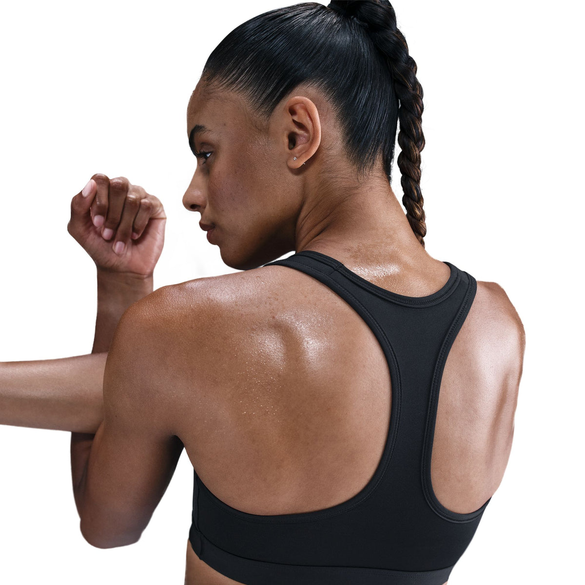 Nike Swoosh Medium-Support Unpadded Bra Black