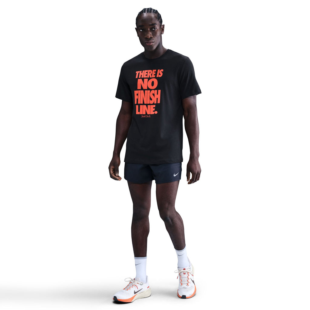 Nike Dri-FIT Running T-Shirt Black - SportSA