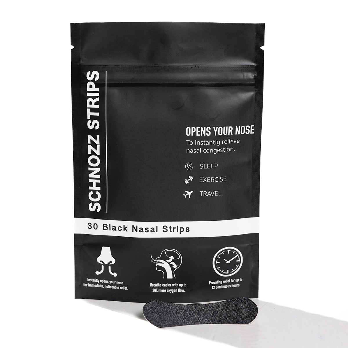 Schnozz Strips Nasal Strips 30 Day Supply