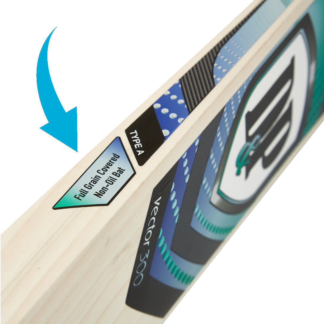 D&amp;P Vector 300 Cricket Bat – Full Grain Cover