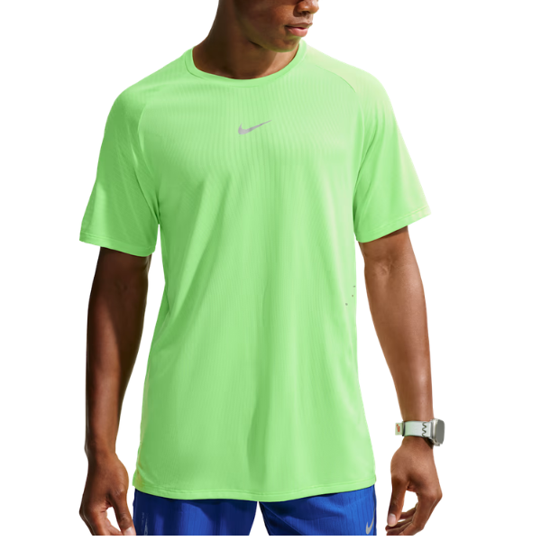 Nike Stride Aero-FIT Short-Sleeve Running Top Volt/Light Silver