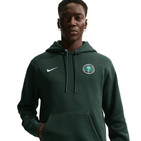 Nike Nigeria Club Soccer Pullover Hoodie Pro Green