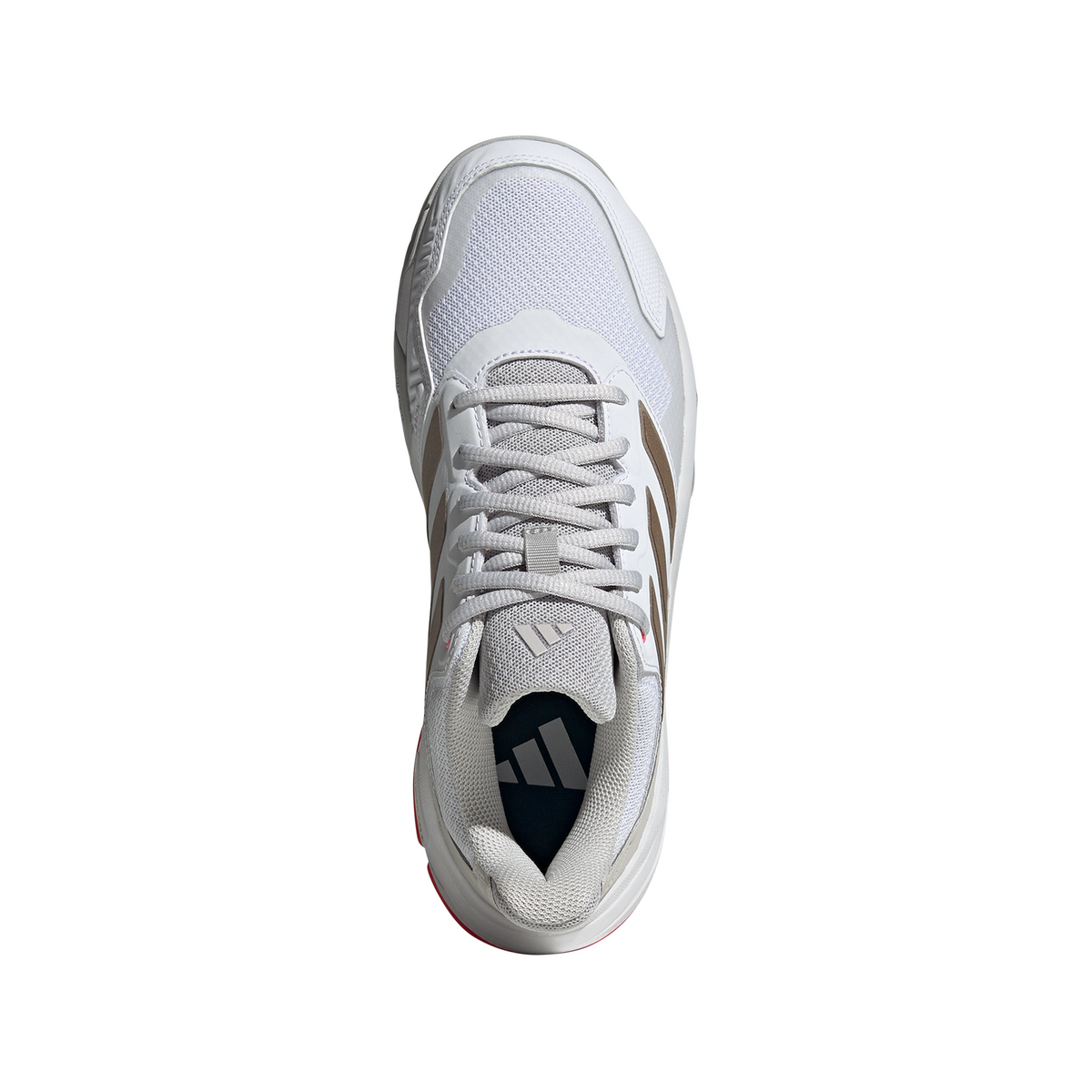Adidas Courtjam Control 3 Tennis Shoes Cloud White / Iron Metallic