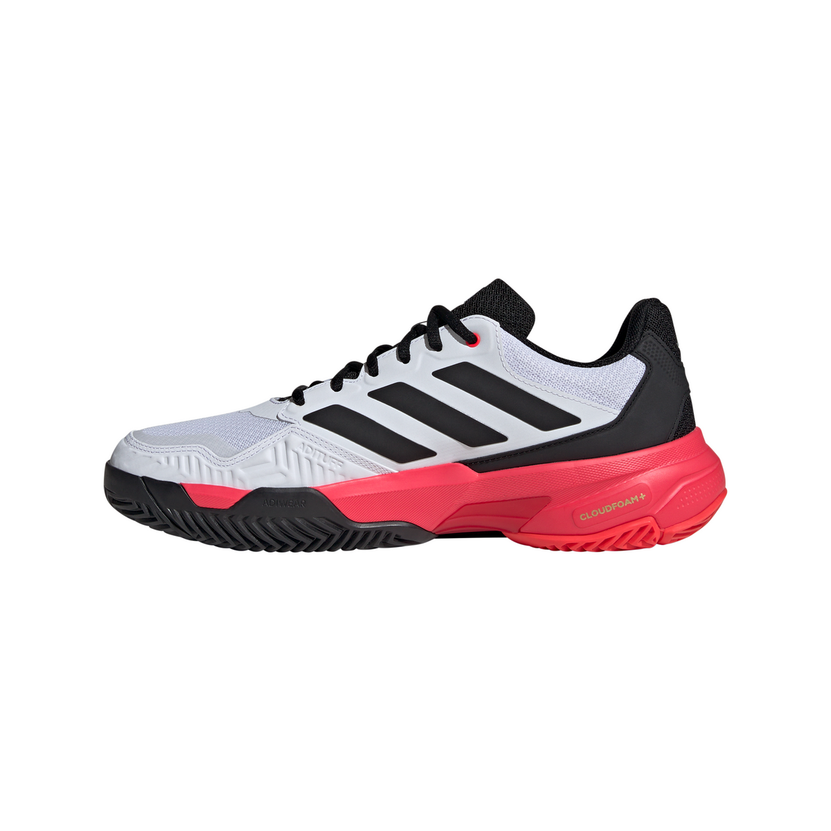 Adidas Courtjam Control 3 Tennis Cloud White / Core Black / Lucid Red