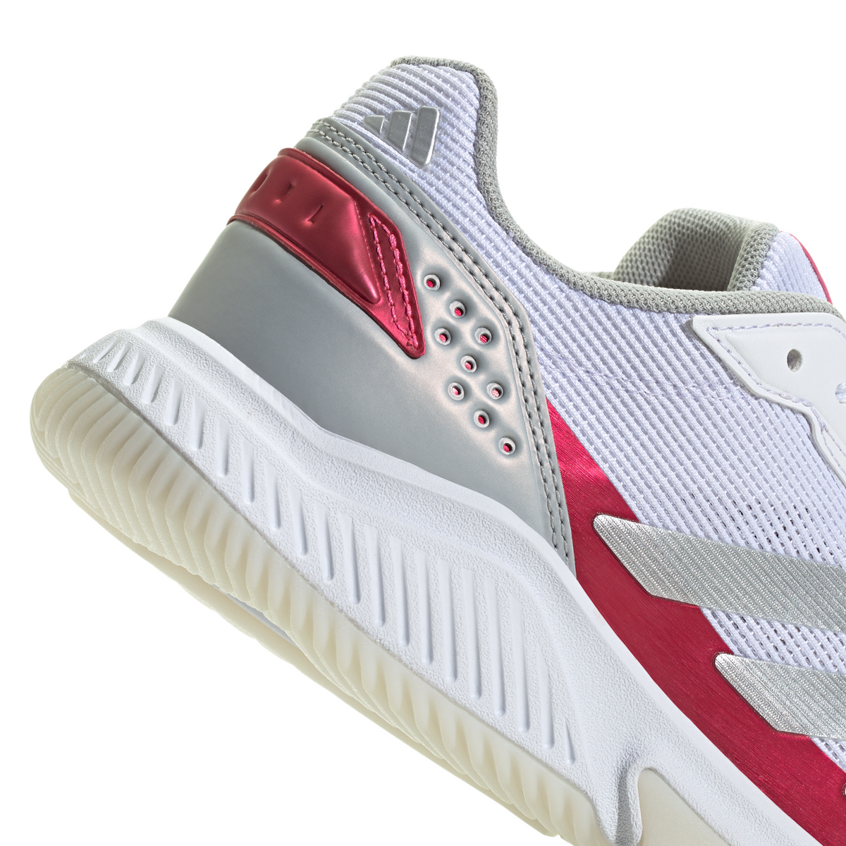 Adidas Courtquick Padel Cloud White / Silver Metallic / Lucid Pink
