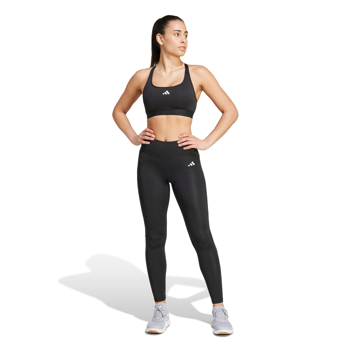 Adidas Optimé Essentials Stash Pocket Full-Length Leggings Black