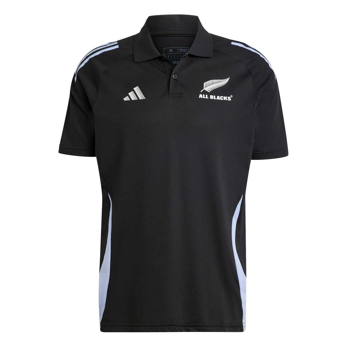 Adidas All Blacks Rugby Polo Shirt Black