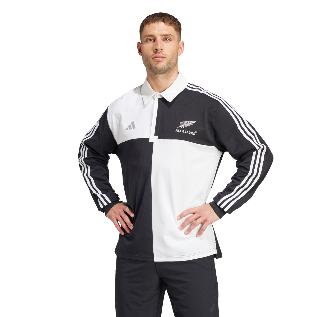 Adidas All Blacks Rugby Culture Jersey All Black/White