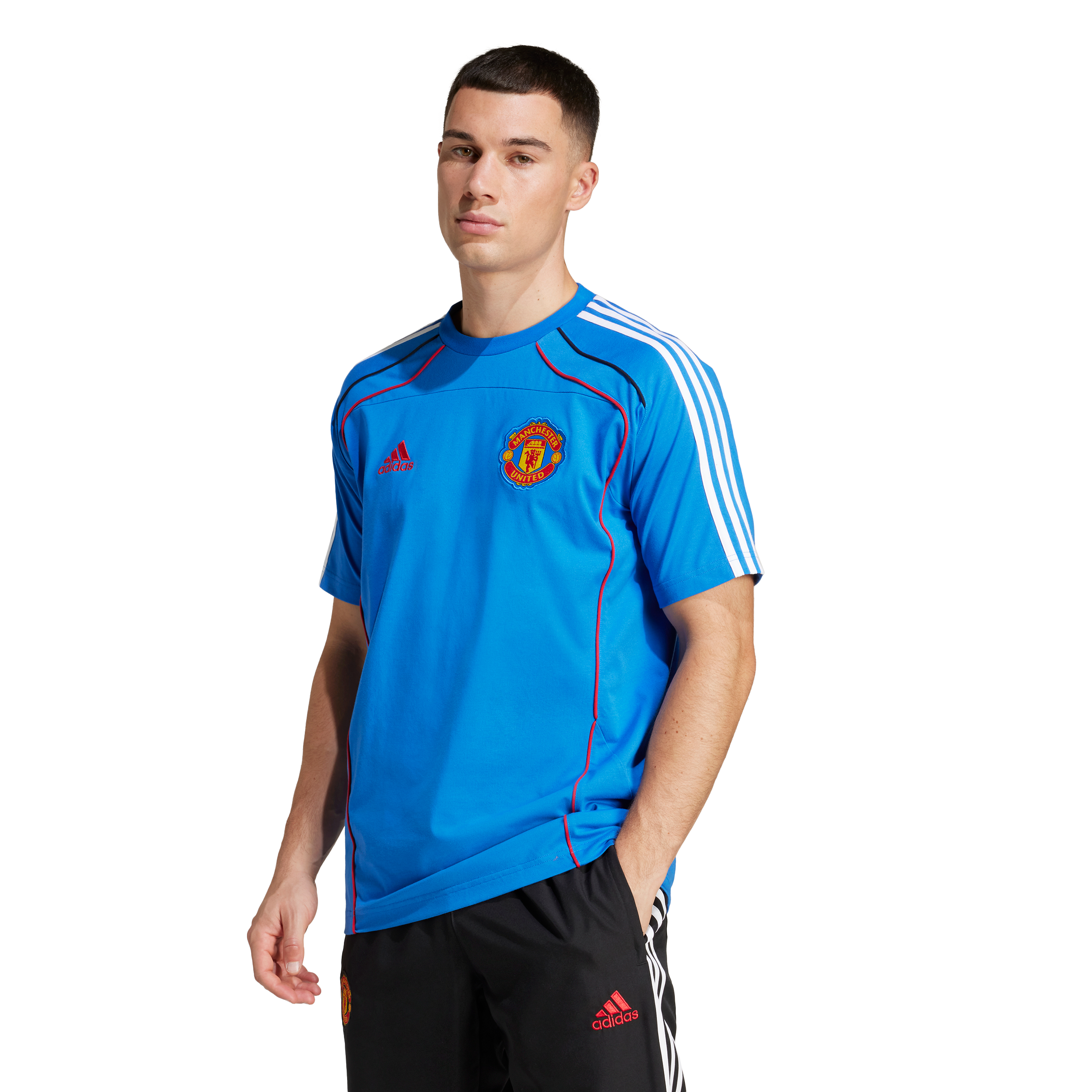 Adidas Manchester United Urban Purist T-shirt Blue - SportSA