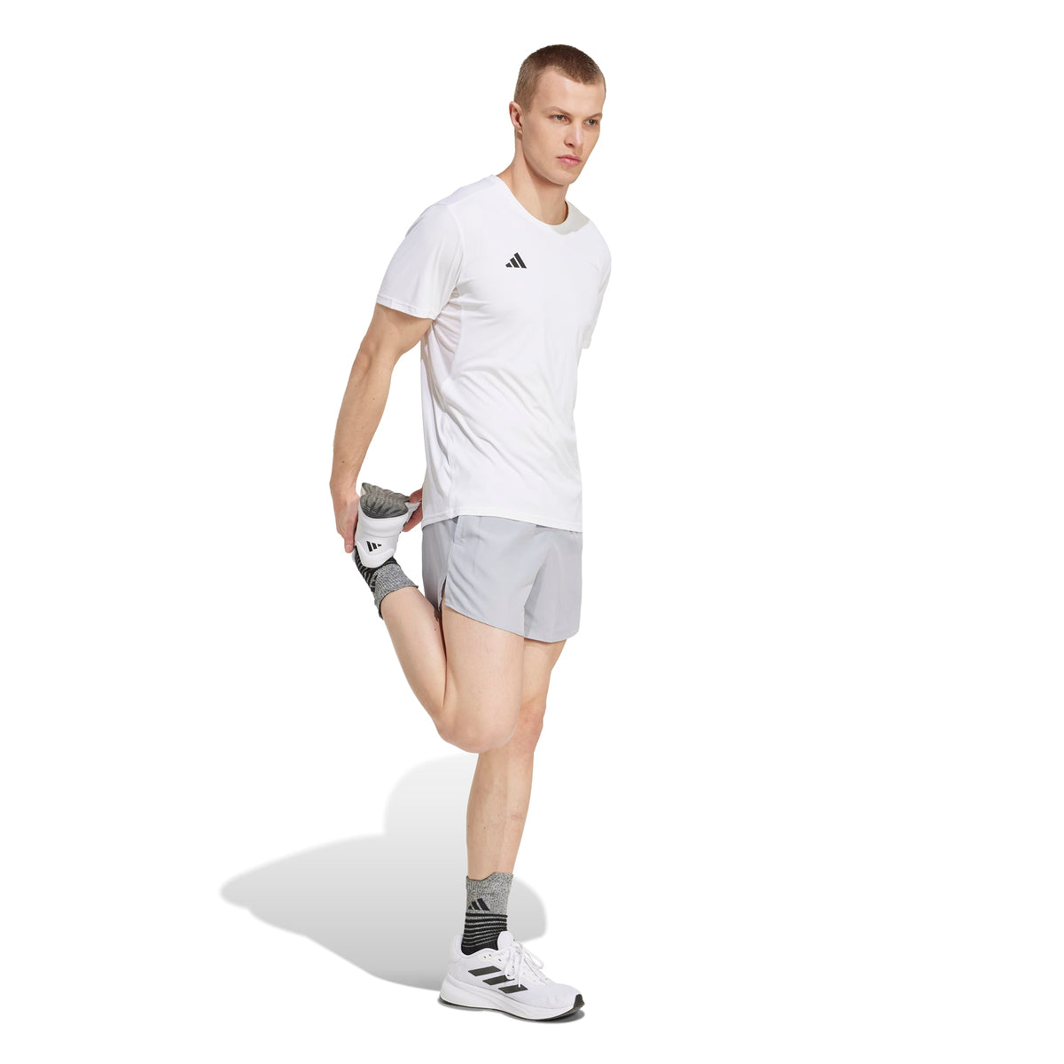 Adidas Run It Shorts Halo Silver