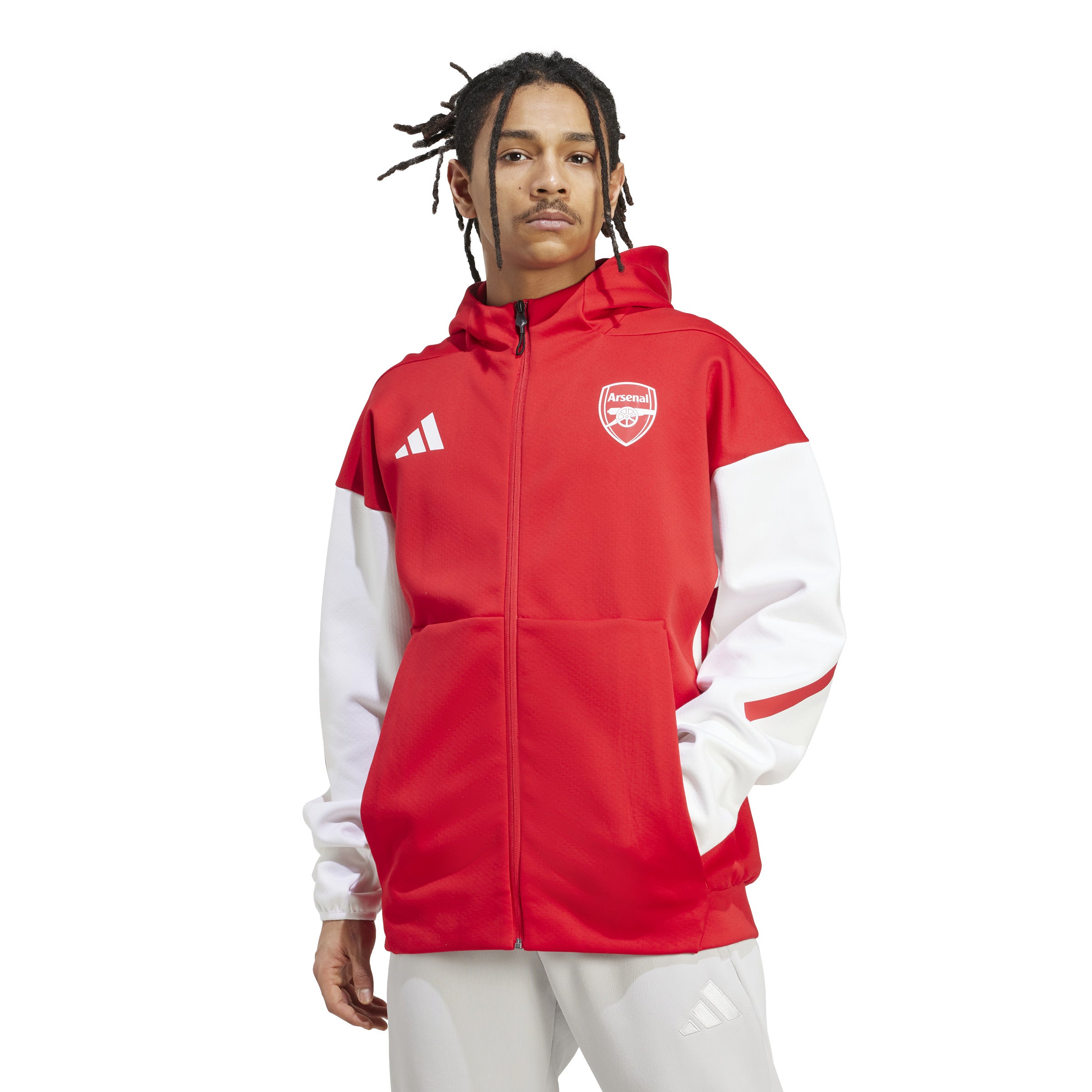 Adidas Arsenal Z.N.E. Anthem Jacket Better Scarlet / White - SportSA